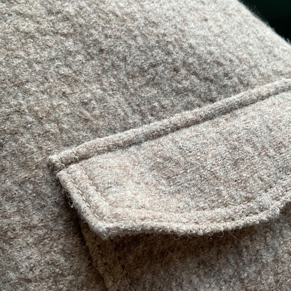 Banana Republic Over Sized Wool Shirt Coat Jacket size Medium - Picture 8 of 8